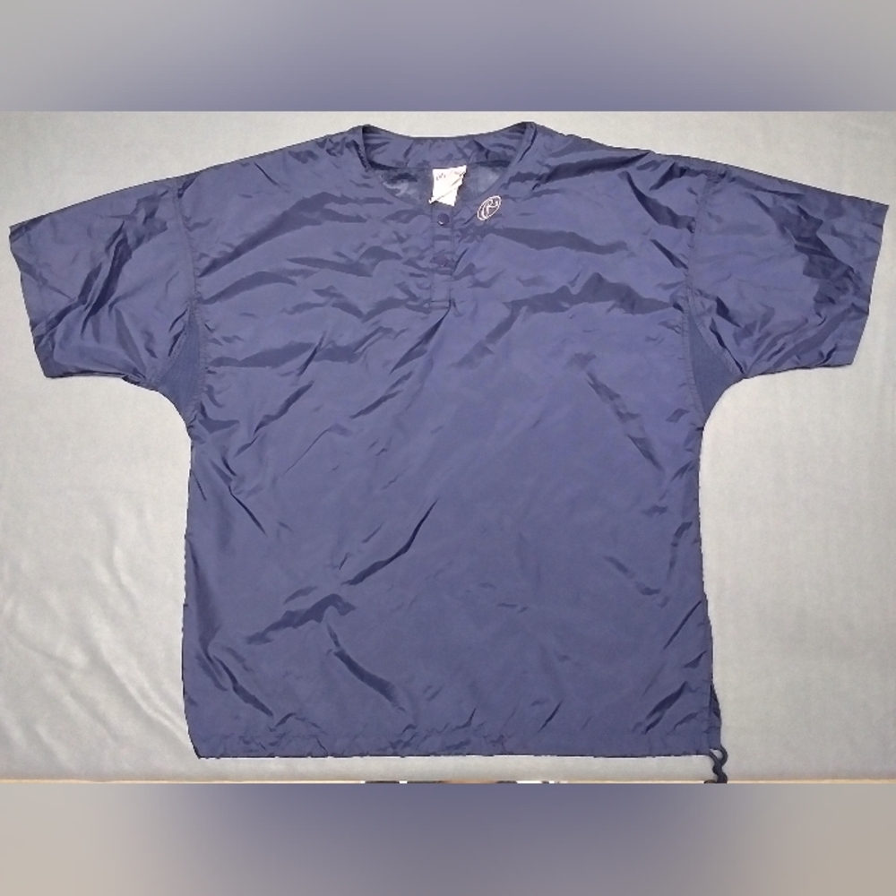 Rawlings Blue Nylon Pullover with Drawstring Waist